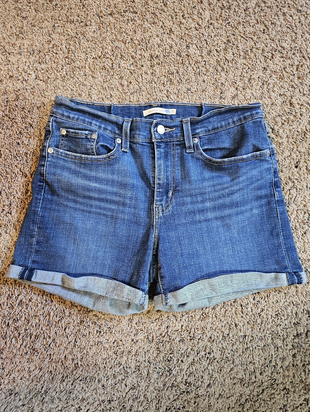 Classic Dark Blue Denim Women’s Shorts